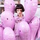 image 3 of Pink Ghost Halloween Giant Helium Foil Balloon 70cm / 27 in