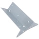 image 7 of Arris Rail Bracket Fence Post Support Galvanised 225mm Panel Repair 4PK