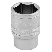 9/16" 6Pt Socket 3/8 Dr-Pckd - 16571