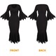 image 4 of Evil Dog Lady Costume - Gloves, Boa & Cig Holder Black | XL