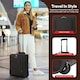image 5 of 5 Cities 56x45x25 Trolley Bag EasyJet/British Airways/Jet2 Maximum Cabin Approved Carry On Suitcase 60L Capacity with 2 Wheels Lightweight Travel 2 YearWarranty Black | Black | Cabin Bag