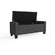 image 2 of Verona Ottoman Storage Bench | Grey | Charcoal Grey