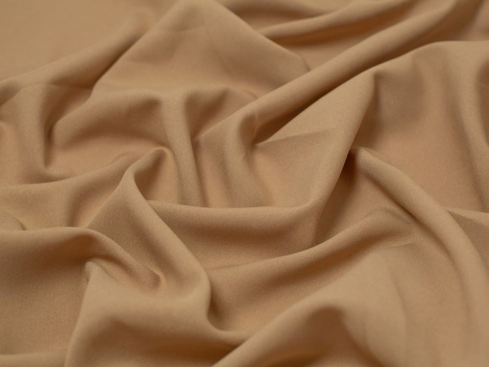 Minerva Core Range Beige Polyester Suiting Fabric for Dressmaking, 145cm / 57" Wide - per metre