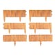 image 1 of Wooden Log Roll Style Garden Lawn Edging (70cm x 20cm) - 6 Panels
