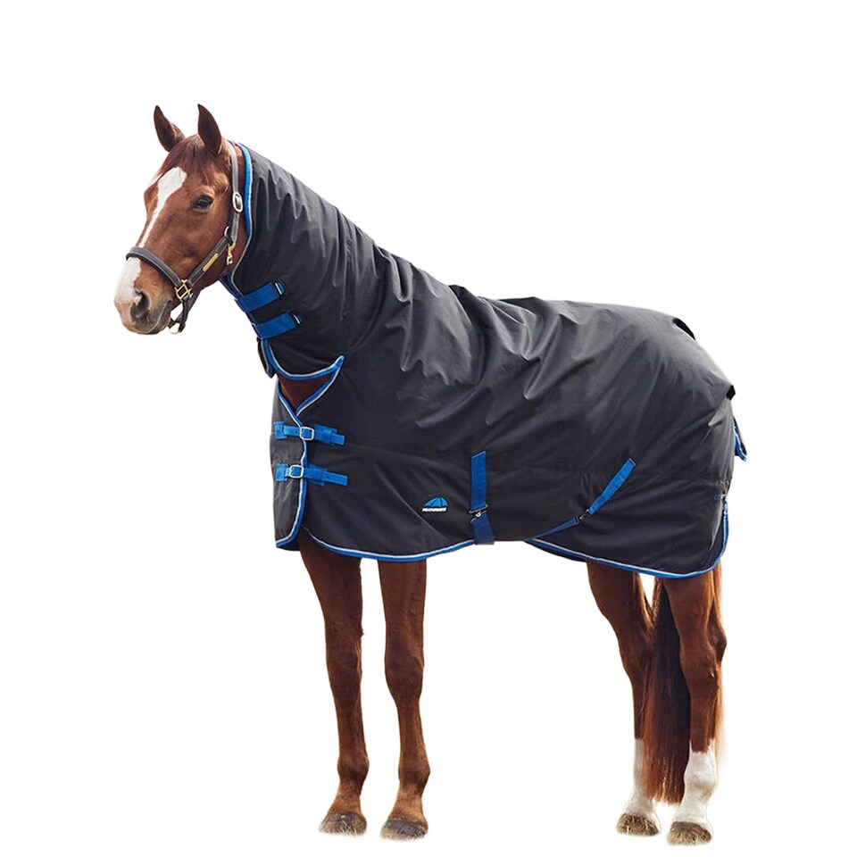 image 1 of Weatherbeeta Comfitec Tyro Combo Neck 220g Horse Turnout Rug | Blue | Navy/Charcoal | 7Ft | 1