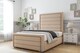 image 2 of Sloomy Ashford Pebble Plush Bed Frame With 50" Upholstered Headboard 3' Single