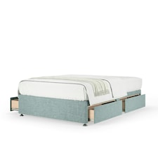 Majestic 1000 Pocket Sprung Duckegg Linen 4 Drawer Divan Set Small Double