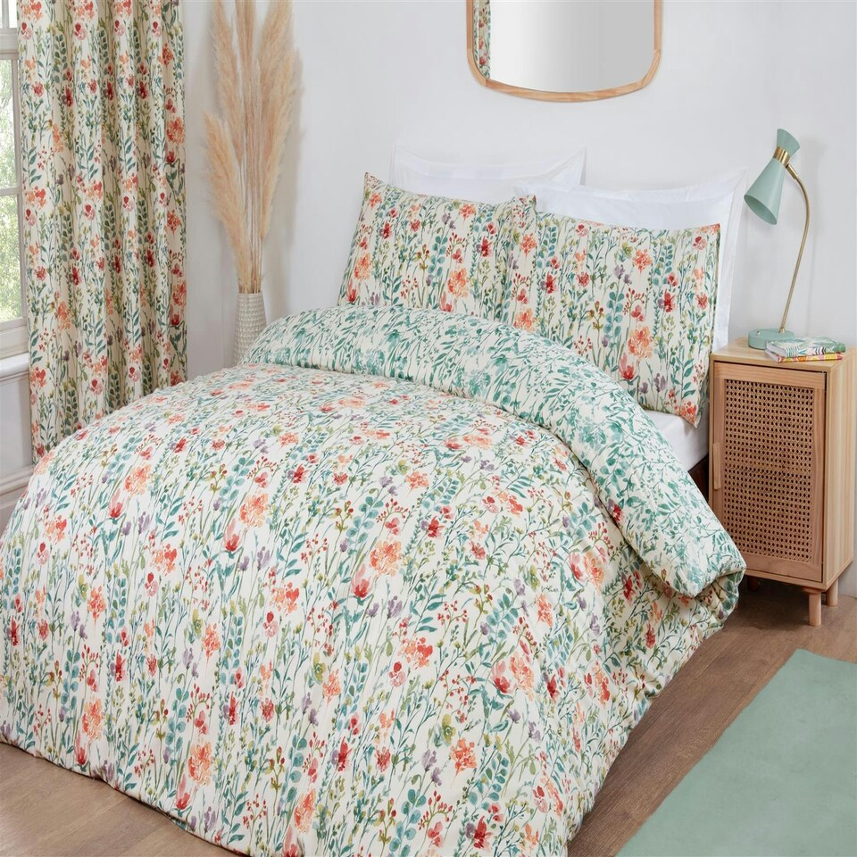 image 1 of Amaryllis Duvet Cover Set - Multi Multi | Single