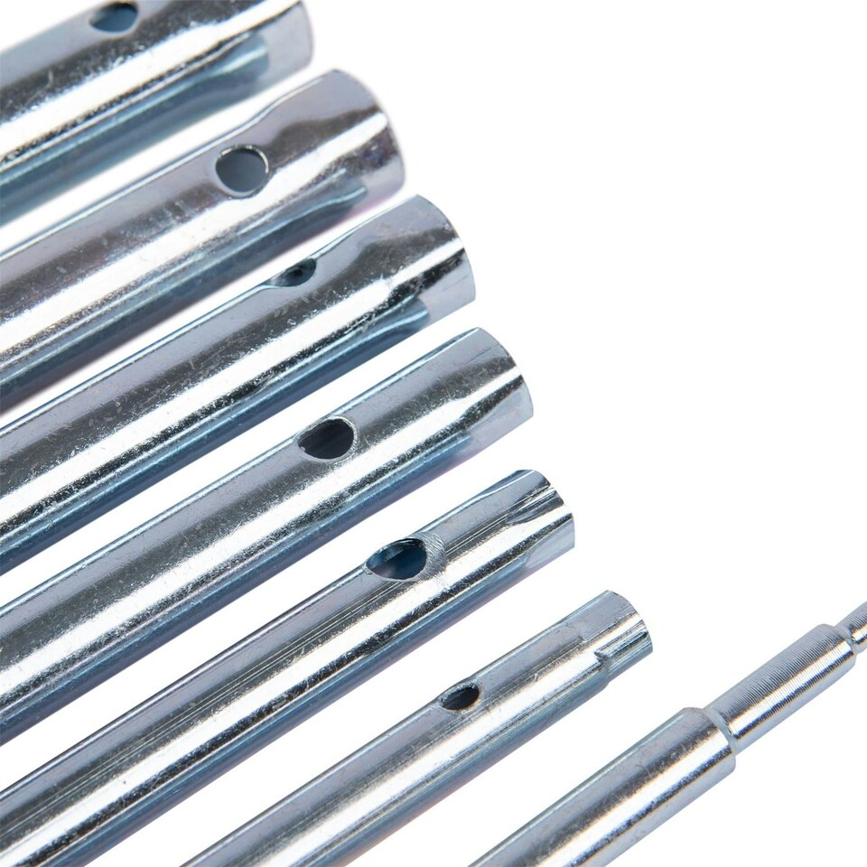 image 1 of Blackspur 6pc Carbon Steel Metric Box Spanner & Tommy Bar Set