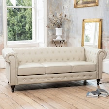 Richland 3 Seat Sofa - Cream