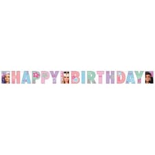 Barbie Sweet Life Happy Birthday Cardboard Letter Banner 2m