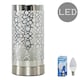 image 1 of ValueLights Cadena Dimmable Polished Silver Table Lamp & LED Bulb Chrome