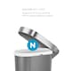 image 6 of Simplehuman 40L Slim Pedal Kitchen Bin with Liner Rim, Grey Plastic