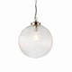 image 1 of Brydon 35cm Globe Ceiling Pendant Antique Brass, Clear Glass, E27