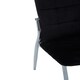 image 5 of Interiors By Premier Black Velvet High Back Dining Chair,Kitchen Chair With High Back,Chrome Finish Lounge Chair,Outdoor Chair Black