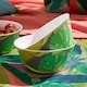 image 3 of OHS Summer Print Plastic Picnic Bowls Set of 4 Lightweight Outdoor