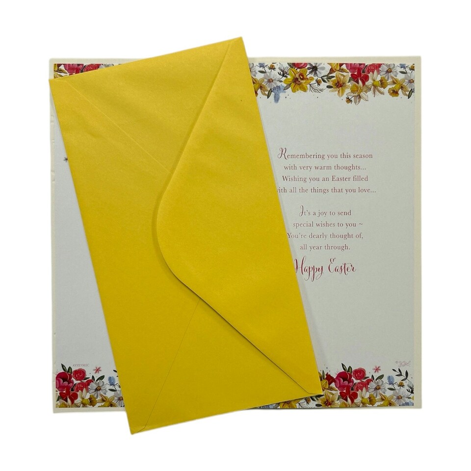 image 1 of To Special Friends Floral Wreath Design Easter Card