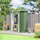 image 6 of Outsunny Outdoor Storage Shed Steel Garden Shed w/ Lockable Door