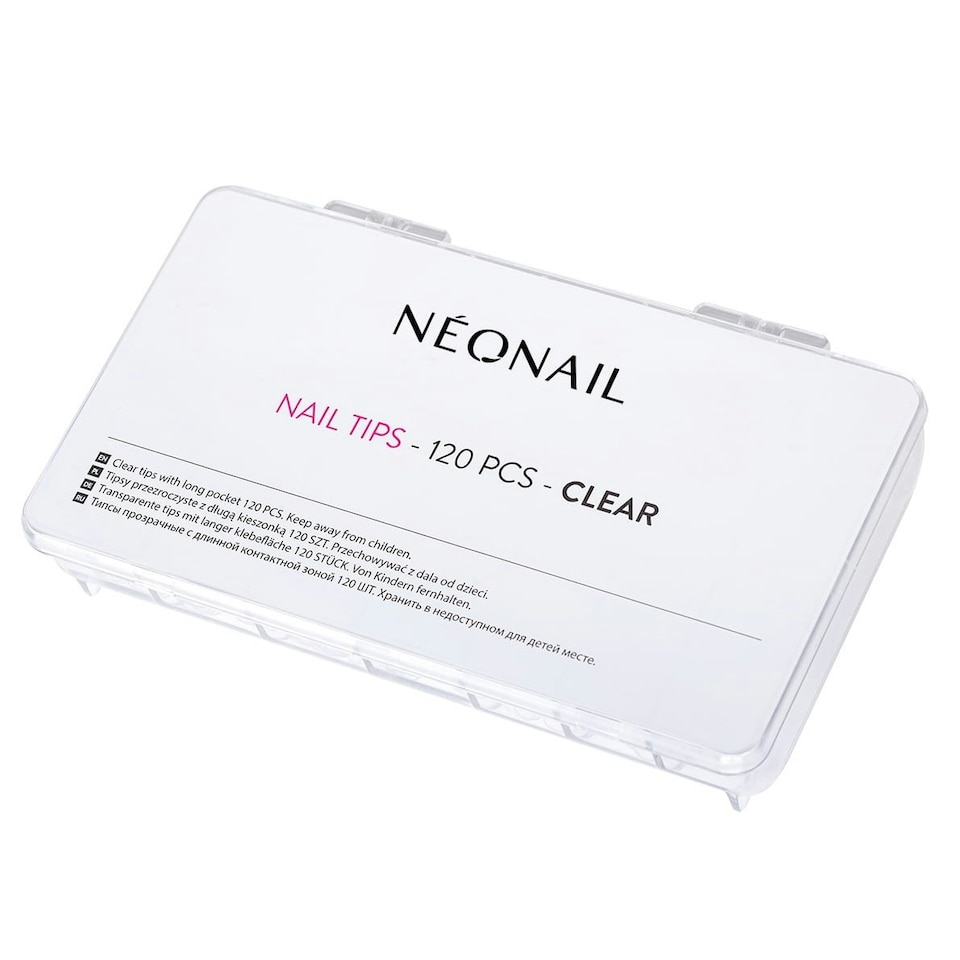 image 1 of NeoNail Clear Tips for Gel and Acrylic Nails 120 pcs N/A