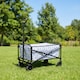 image 2 of OHS Printed Foldable Camping Trolly Outdoor Garden Cart Shopping
