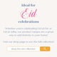 image 2 of Eid Mubarak Letter Banner - Gold