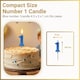 image 3 of Blue 1 Number Candle  Birthday Anniversary Party Cake Decorations Topper | Blue