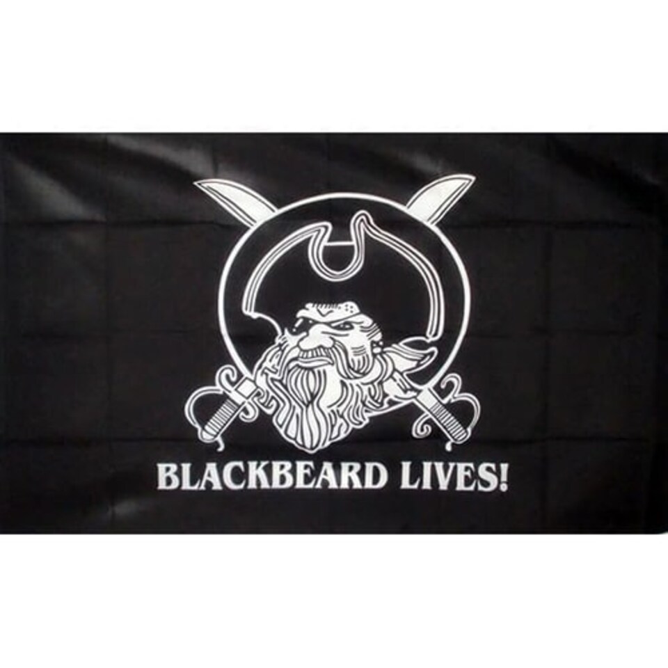 Black Beard Lives Pirate Flag