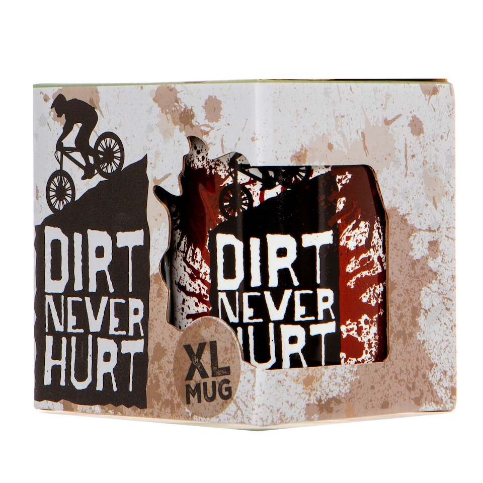 image 1 of Dirt Never Hurt Bike Mug - Novelty Gift