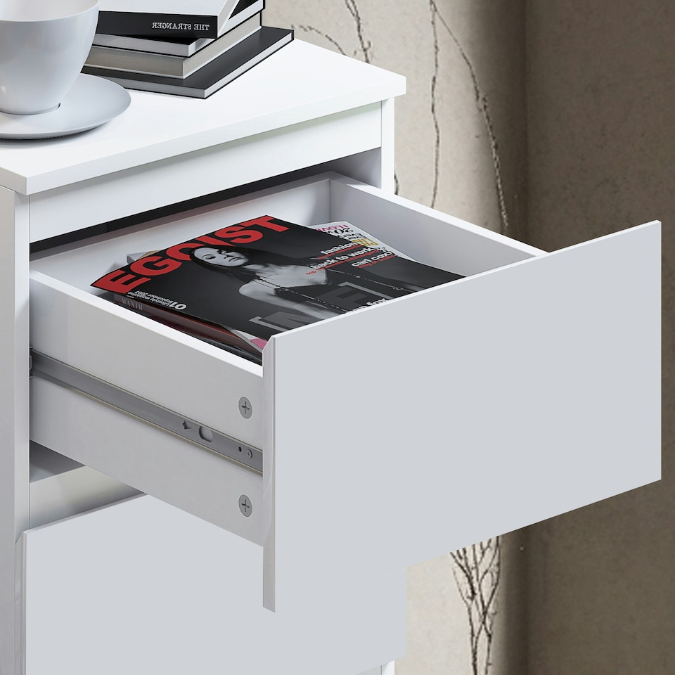 image 1 of FWStyle Stora 4 Drawer Chest of Drawers - Matt White