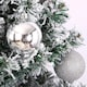 image 9 of 30mm/12Pcs Christmas Baubles Shatterproof Silver,Tree Decorations