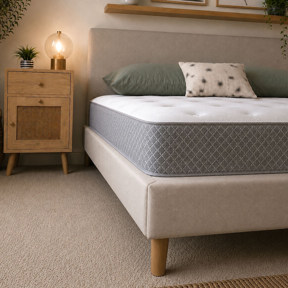 image 1 of Nebraska 18cm Hybrid Memory Foam Spring Mattress CoolTouch Cover