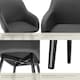 image 5 of Dining Chair Marilyn - corduroy look, upholstered, armchair, continuous backrest - Set of 4 Grey | Anthracite/Black
