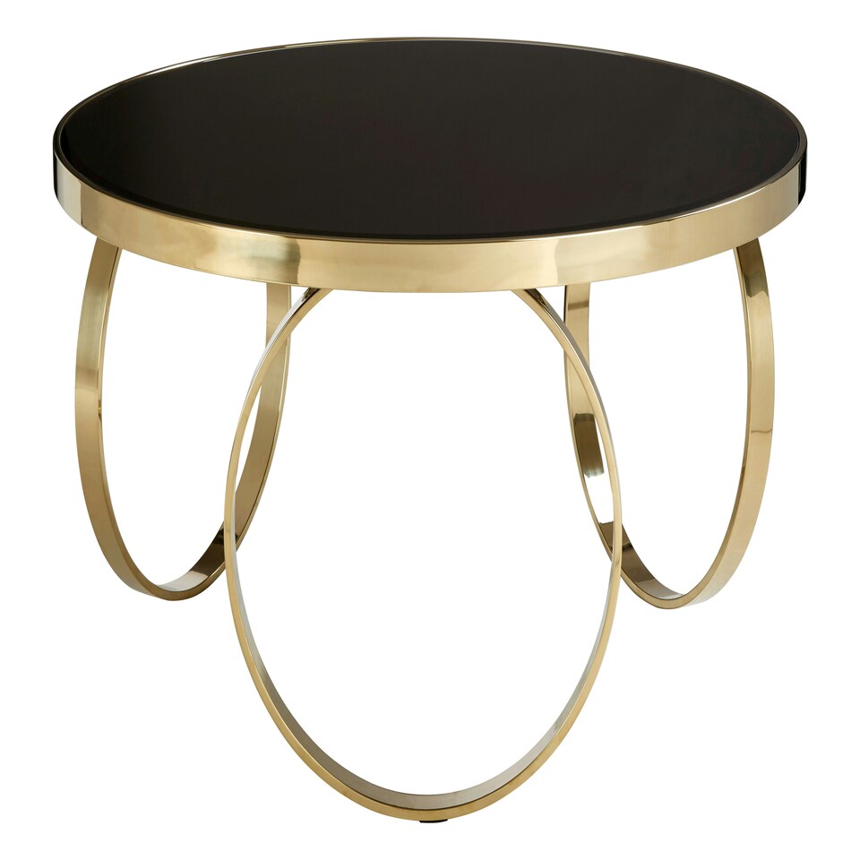 image 1 of Durable Large Round Coffee Table, Elegant Decorative Coffee Table, Sturdy Modern Round Coffee Table Black