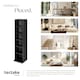 image 5 of CD DVD Storage Tower Media Display Unit Adjustable Shelves Wood Effect 102 CDs or 27 DVDs Black