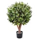 image 1 of Artificial Topiary Gloxinia Single Ball Topiary 1608 Leaves UV PROTECTED OUTDOOR Botanik | Green | One Size
