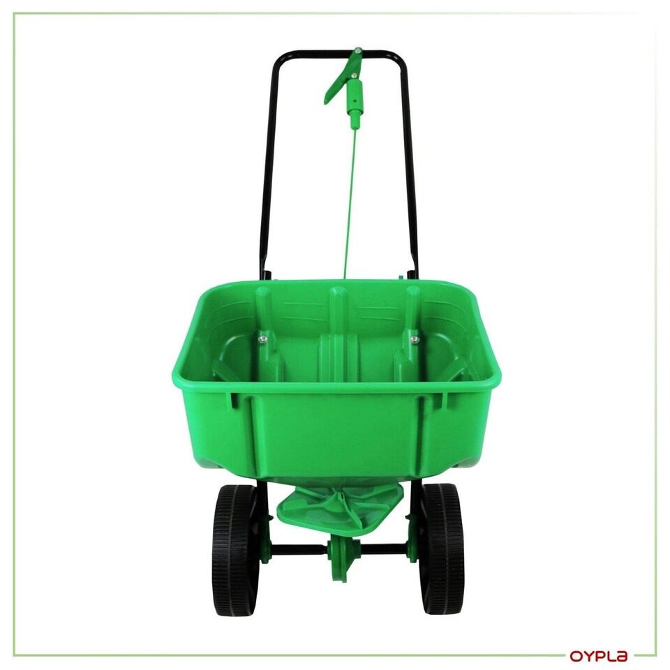 image 1 of Oypla Heavy Duty Rock Salt Grit Grass Seed Spreader 35KG Capacity