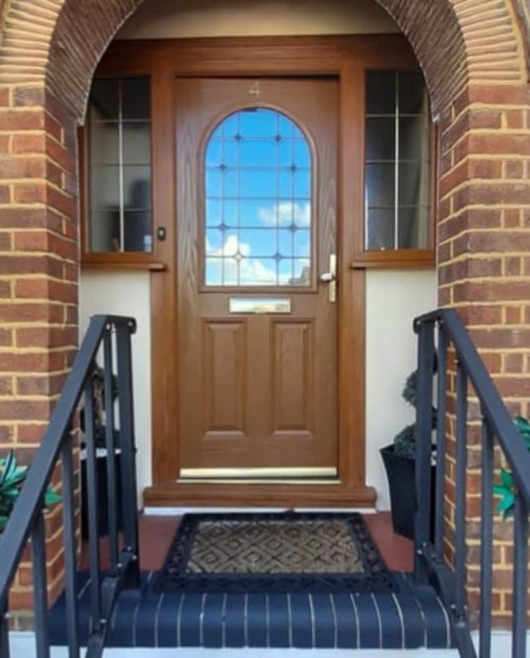 image 1 of Innov8 Coatings Composite Door Paint - Golden Oak - 750ml - Satin Finish - 10 Year Guarantee | Brown | Golden Oak | 750ml | 1