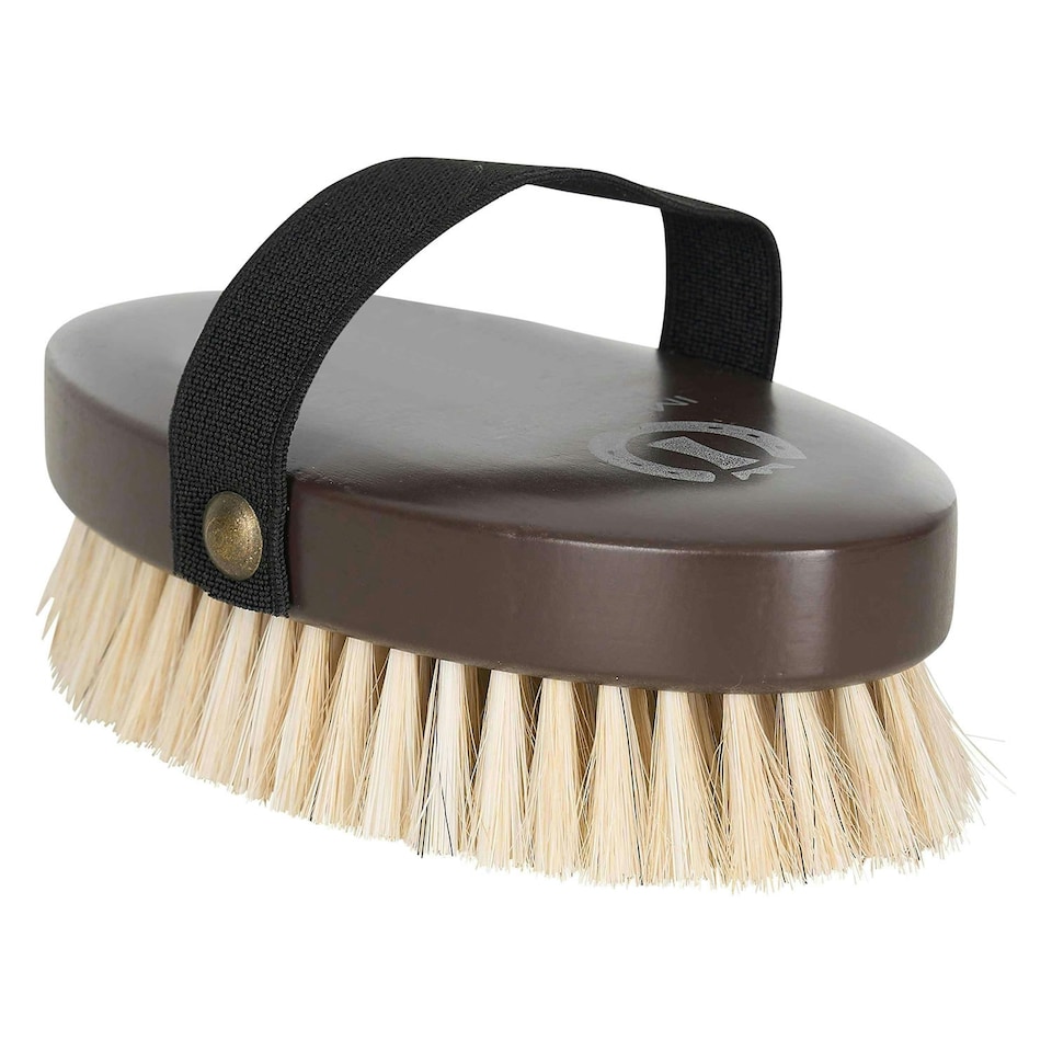 image 1 of Imperial Riding Logo Horse Brush - Walnut - One Size