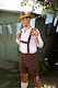 image 7 of Brown Bavarian Costume - with Brown Hat & Socks | Brown | M