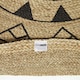 image 5 of Homescapes Natural and Black Mandala Braided Jute Rug - 200 cm Round Black | 200 cm Round