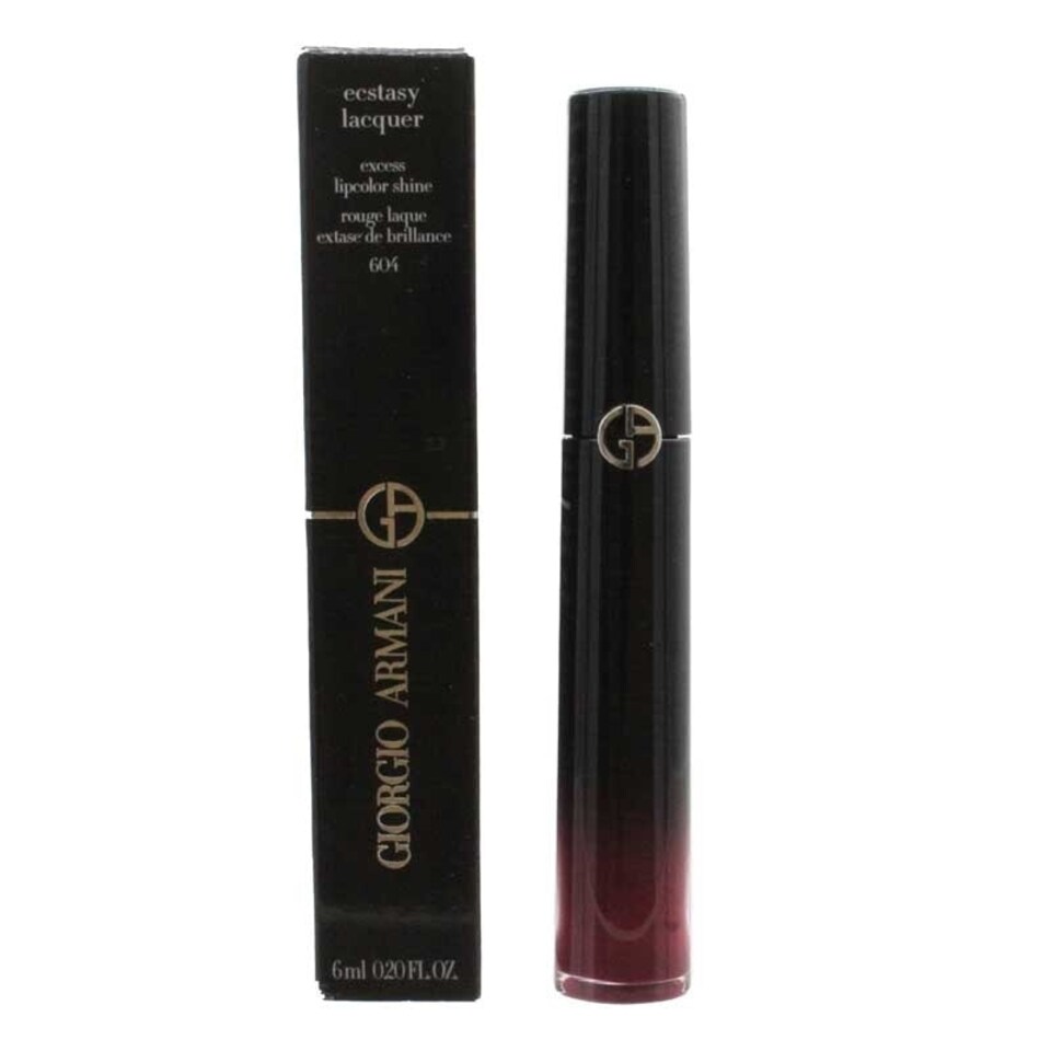 image 1 of Giorgio Armani Ecstasy Lacquer Purple Lipstick 604 Nightfall N/A