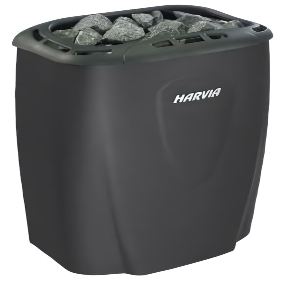 Moderna Heaters SHM060XEB | 6kW heater (black) with digital controls - add stones 20kg
