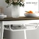 image 5 of HOMCOM Dining Table and Chairs Set of 3, Oval Kitchen Table with 2 Chairs