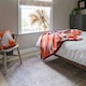 image 3 of KUKOON Neutral Beige Distressed Traditional Medallion Non Slip Washable Low Pile Rug 80cm x 150cm