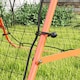 image 9 of HOMCOM Double-Sided Football Rebounder Net, Football Rebound Net Target Goal with Five Adjustable Angles, Orange | Orange