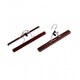 image 7 of Oypla Pack of 10 Brown Wooden Non-Slip Clothes Garment Coat Skirt Trouser Hangers