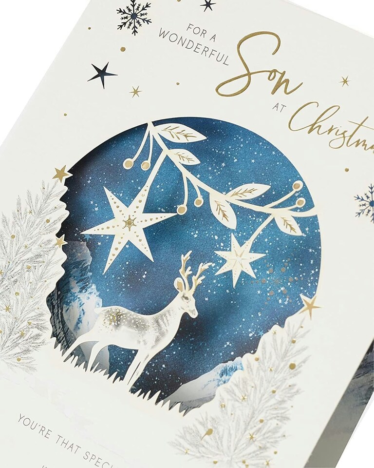 image 1 of Snowy Scene Design Son Christmas Card