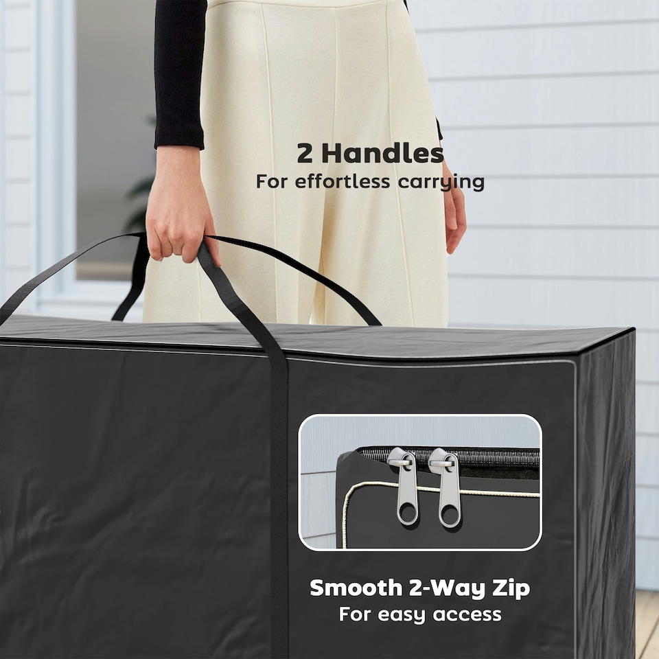 image 1 of Outsunny 720 L Garden Furniture Cushion Storage Bag, 600D Oxford Fabric