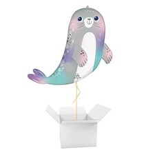 Under The Sea Seal Giant Helium Foil Balloon - Inflated Balloon in a Box