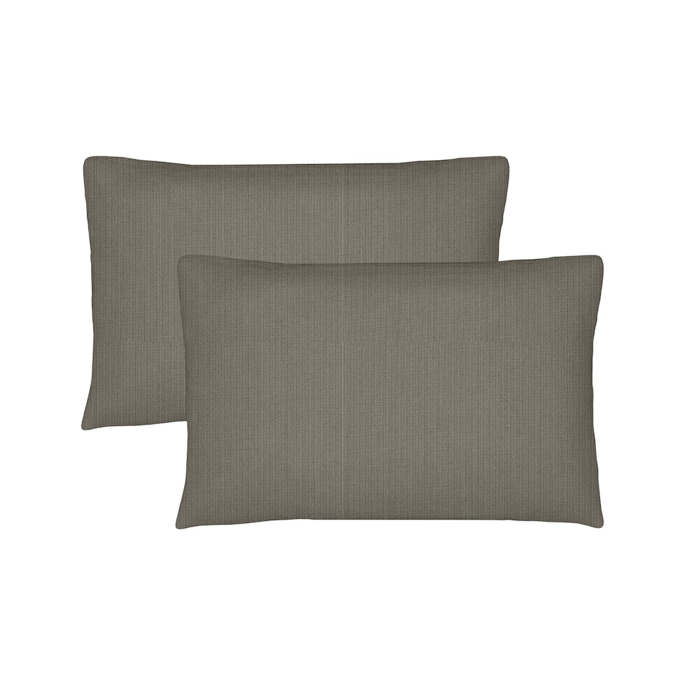 image 1 of Covers&All Sunbrella Lumbar Pillows Set of 2, Rectangle 12 in x 24 in, Spectrum Graphite